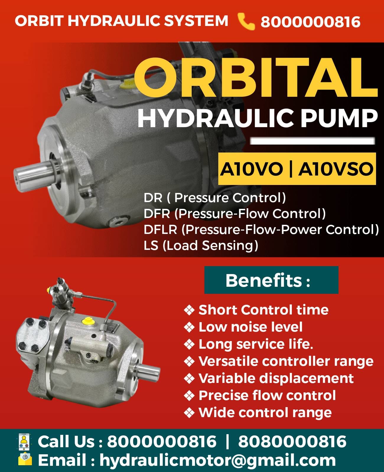A10VSO28DFR/31R-R Hydraulic Variable Displacement Axial Piston Pump In India