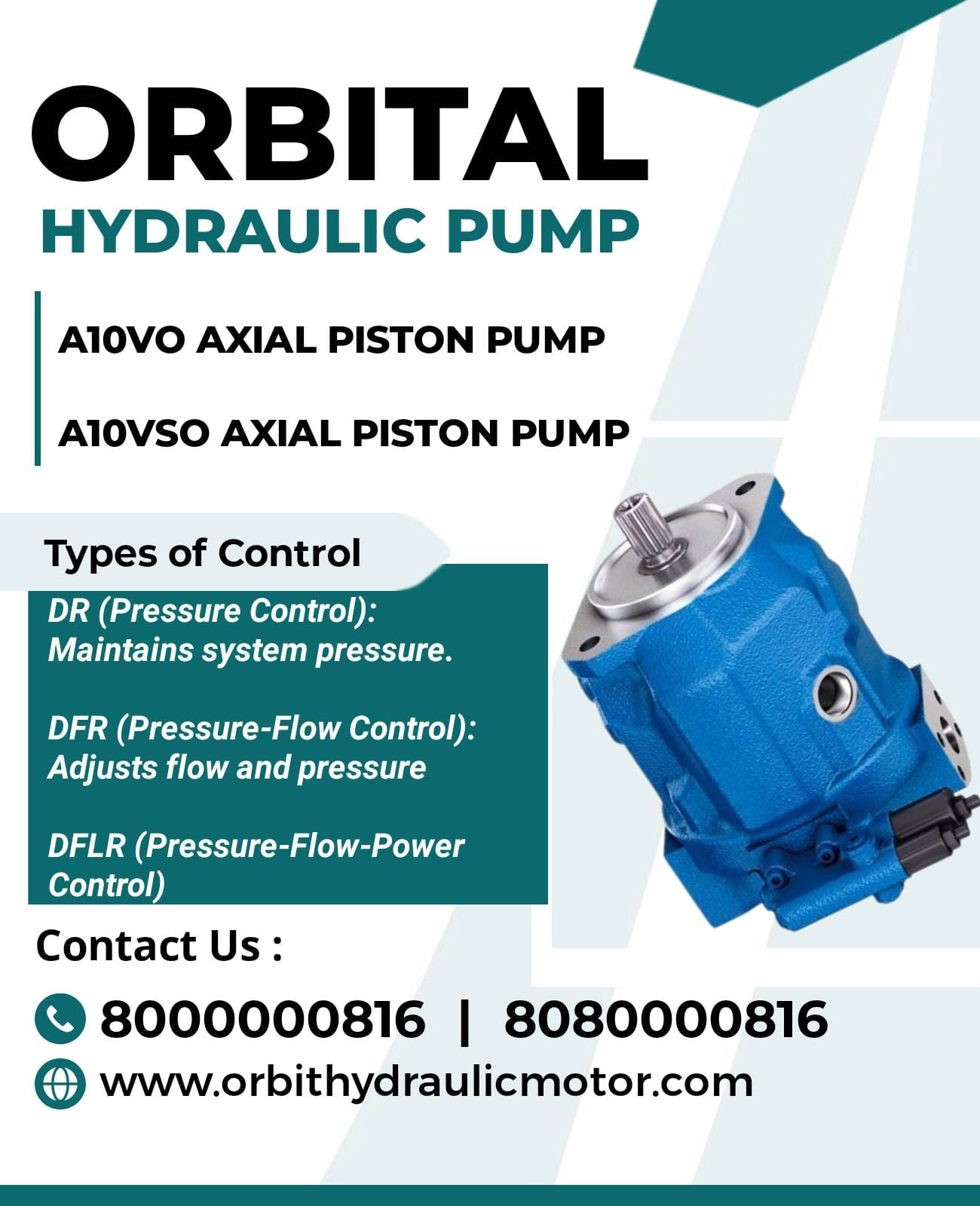 A10VSO71DFR1/31R-R Hydraulic Variable Displacement Axial Piston Pump In India