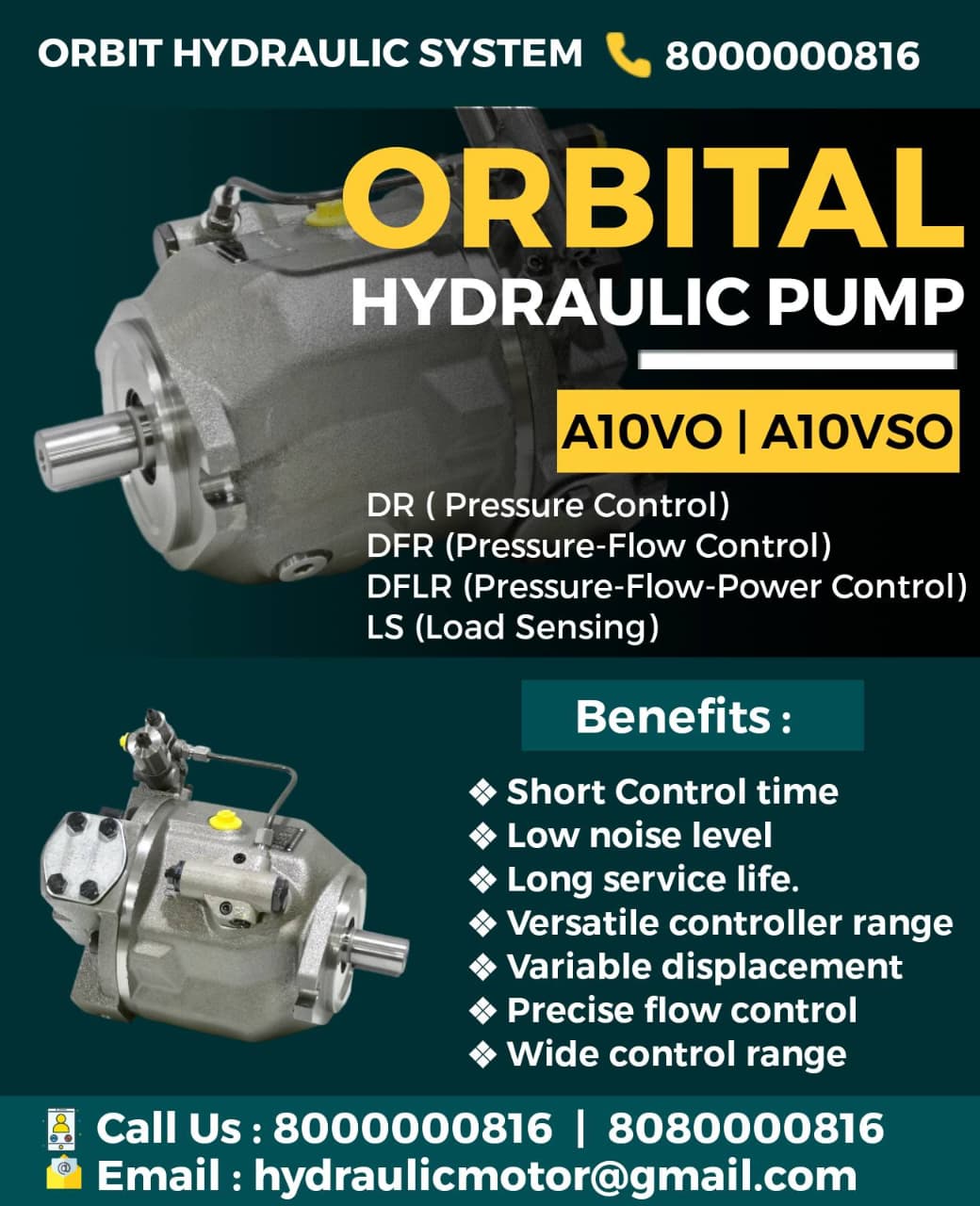 A10VSO71DFR1/31R-R Hydraulic Variable Displacement Axial Piston Pump