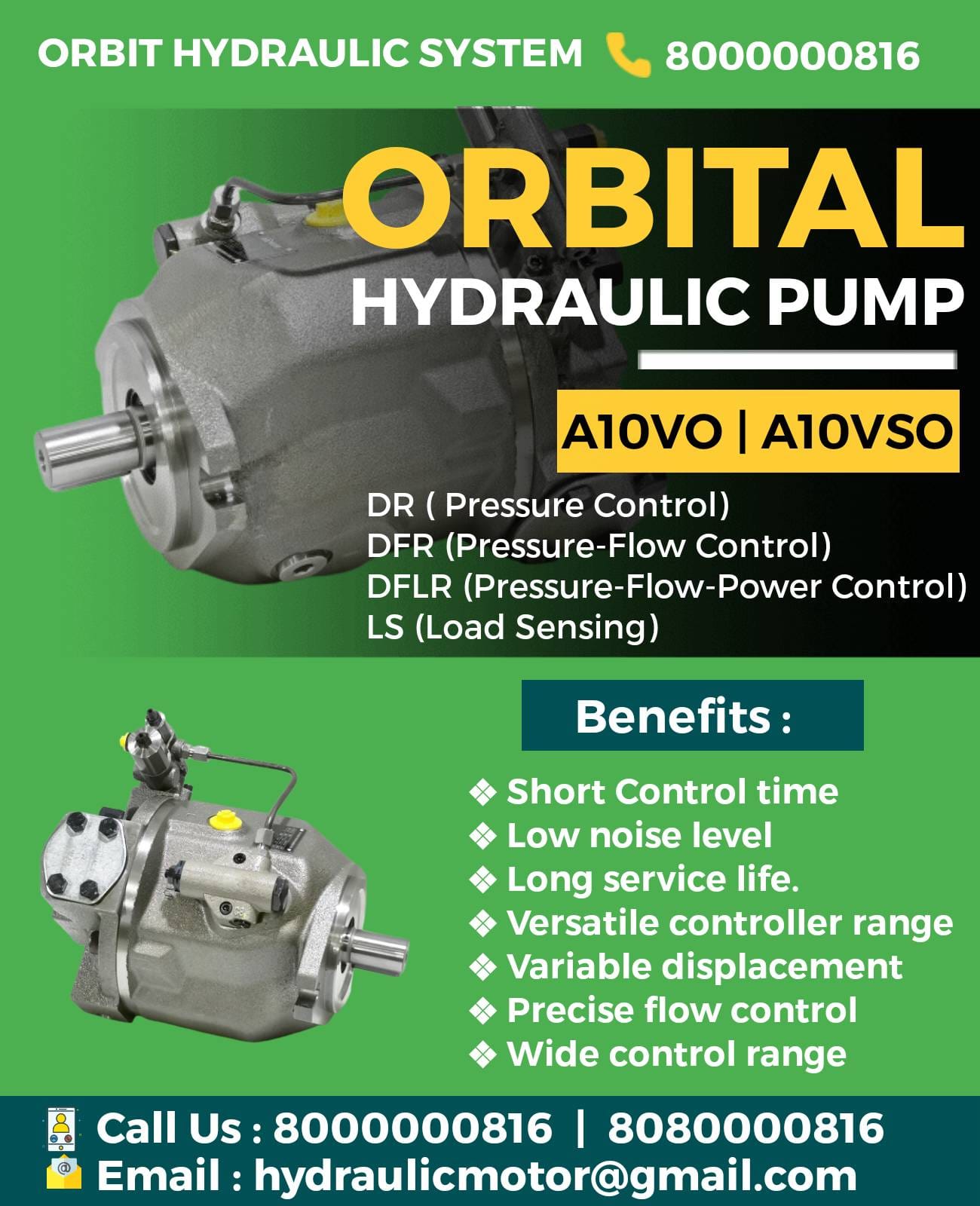 A10VSO45DFR1/31R-R Hydraulic Variable Displacement Axial Piston Pump In India